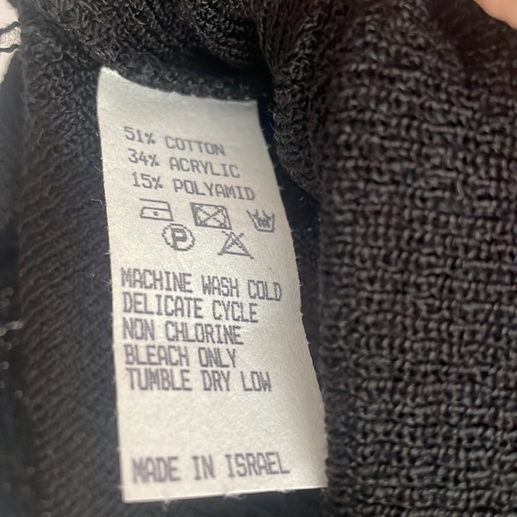 NEW Roni Bis Black Knit Shell M/L - Picture 4 of 5